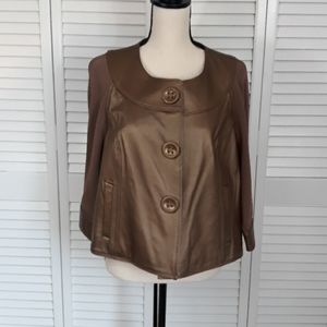 Nygard Broze Leather Jacket Sz M